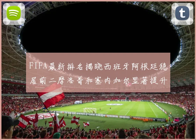 FIFA最新排名揭晓西班牙阿根廷稳居前二摩洛哥和塞内加尔显著提升